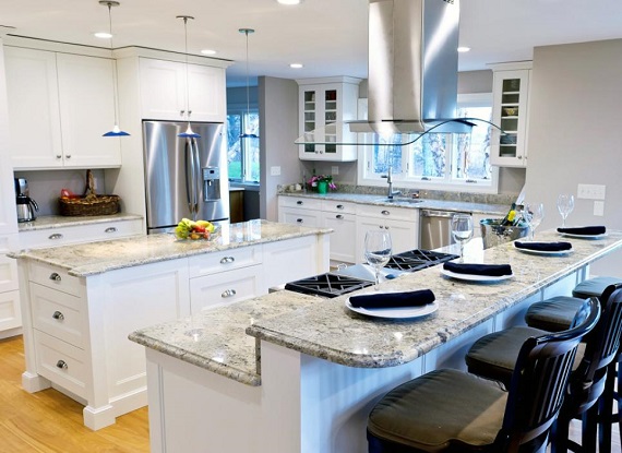 white kitchen cabinets installation